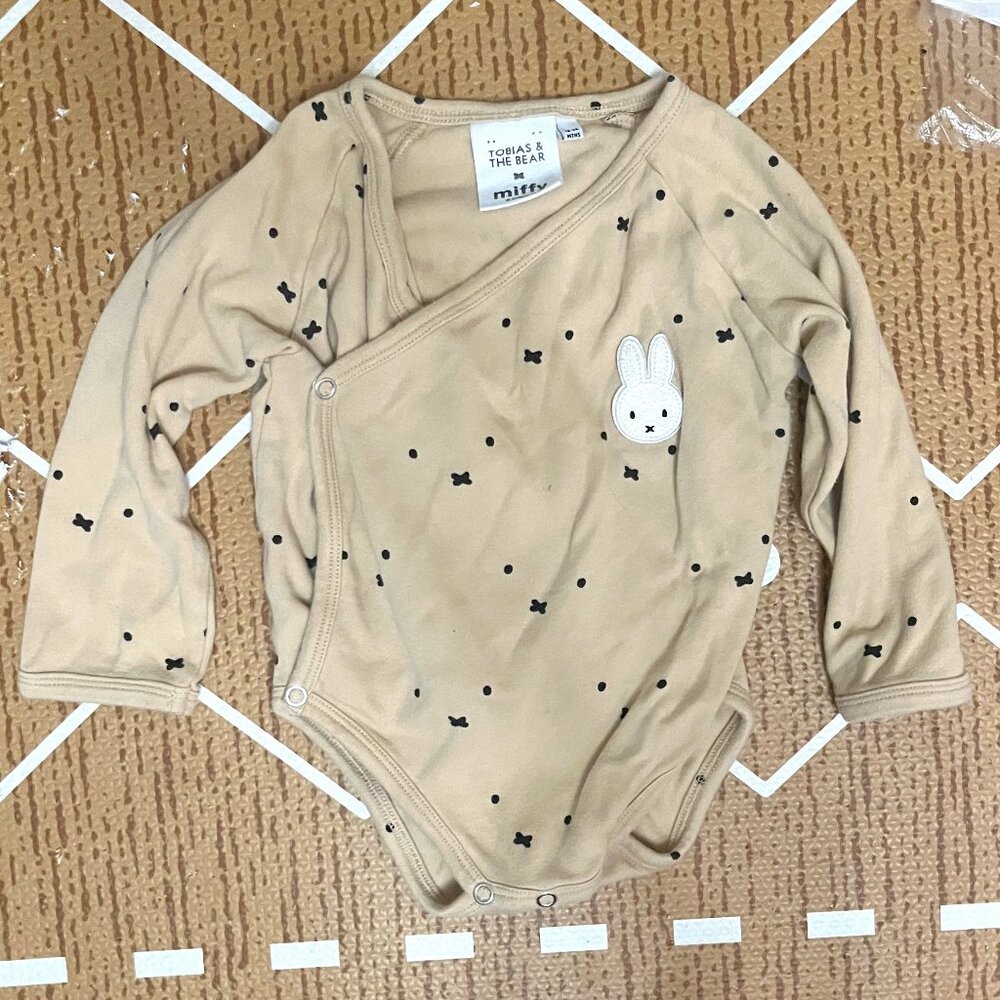 GUC Tobias and the Bear Tan Miffy Long-Sleeved Bodysuit (18-24 Mos)